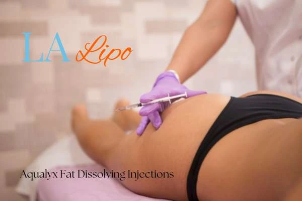 Woman having fat dissolving injections Sparkhill on thighs