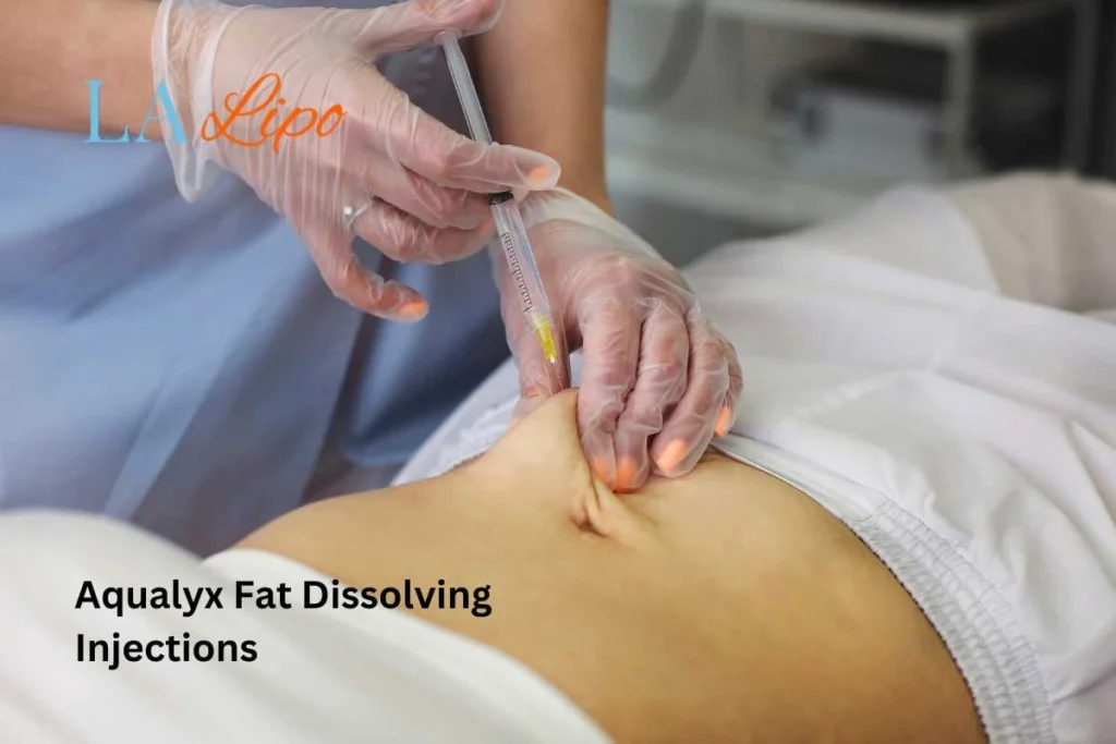 woman having fat dissolving injections Sparkhill in the stomach