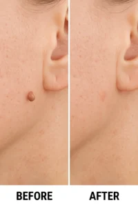 Skin tags removal Sparkhill before and after