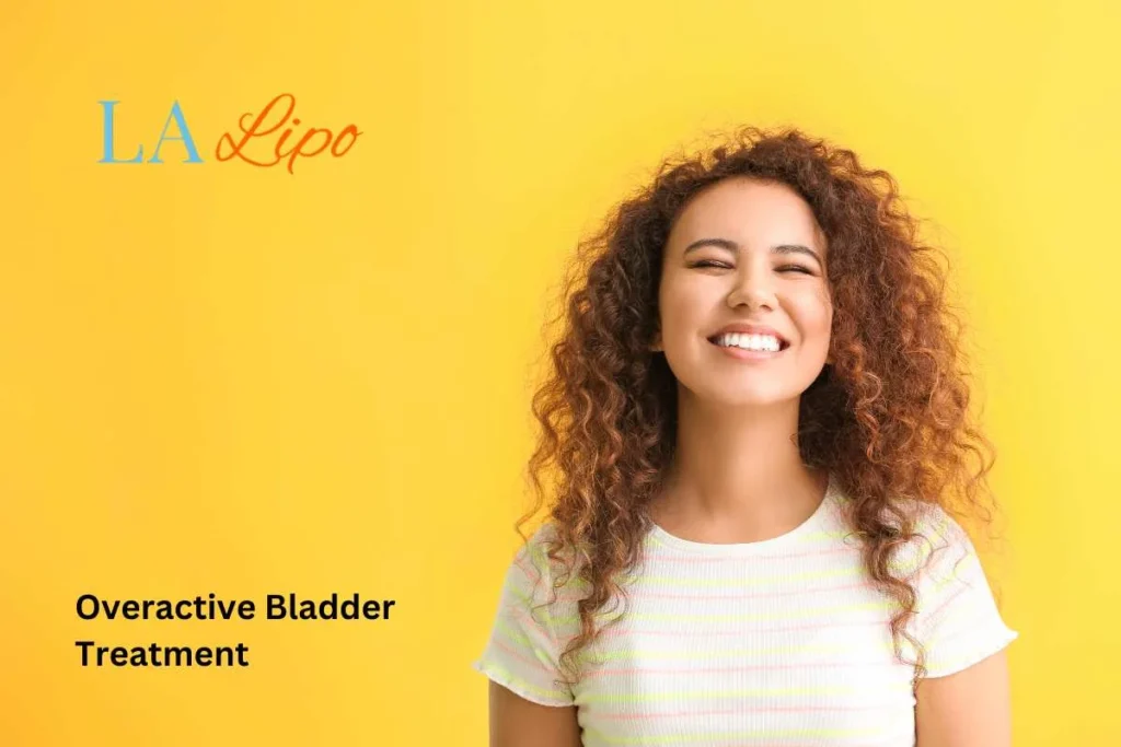 woman smiling about overactive bladder treatment Sparkhill solutions
